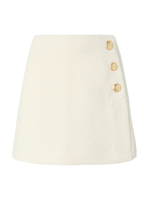 Wrap mini skirt in cotton and wool bouclé PINKO | skirts | 105792 A2VJZ05